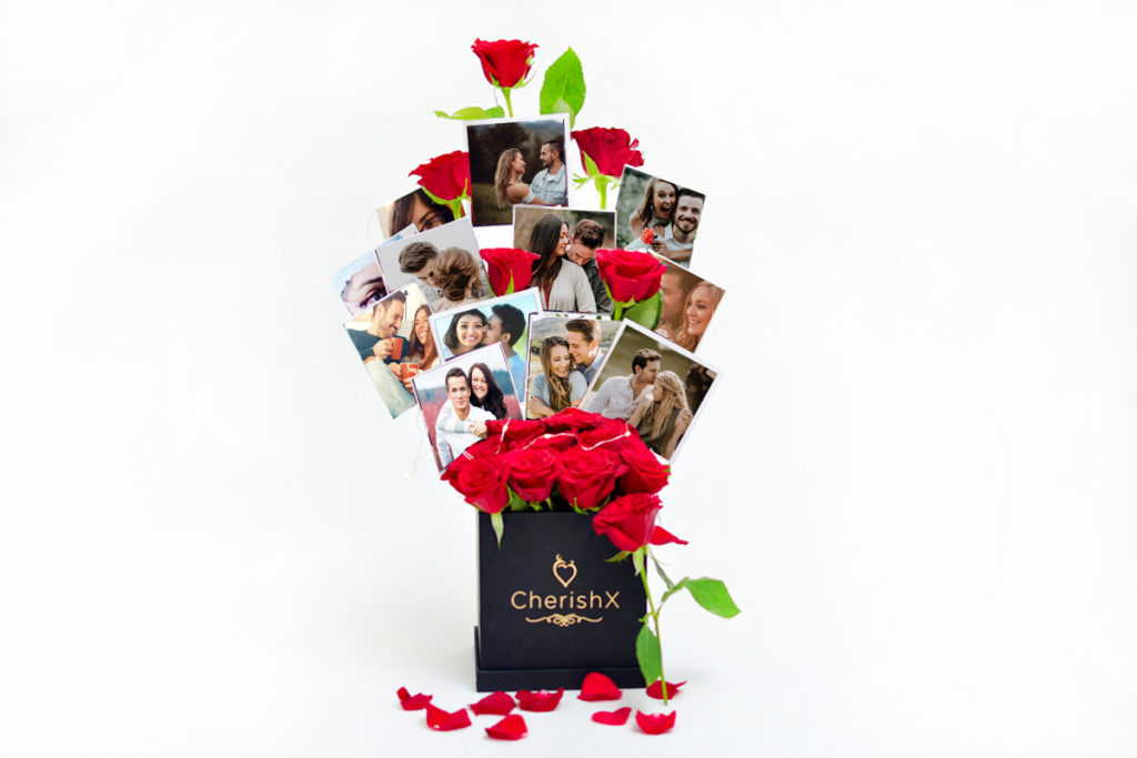Valentine's day gifts featuring roses and customized photos