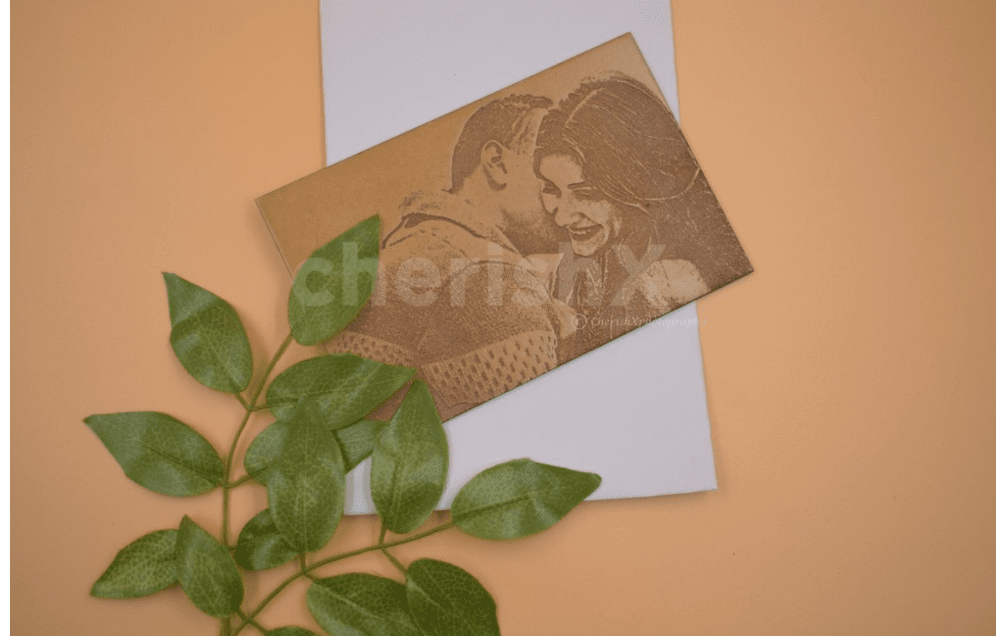 Valentine's Day Engraved Wooden Card 