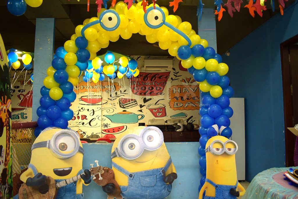 Minion Surprise birthday party theme for kids 