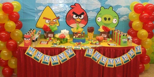 angry birds birthday kid's surprise party 