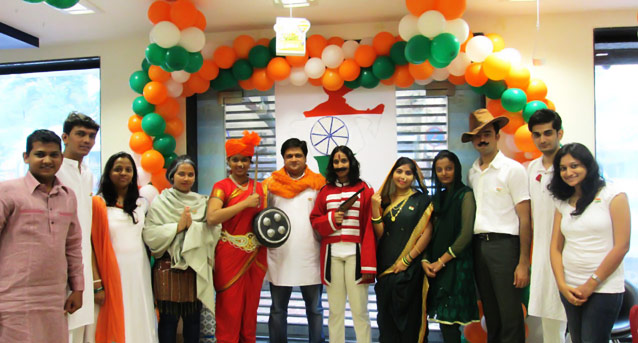 Republic day office decoration and celebration