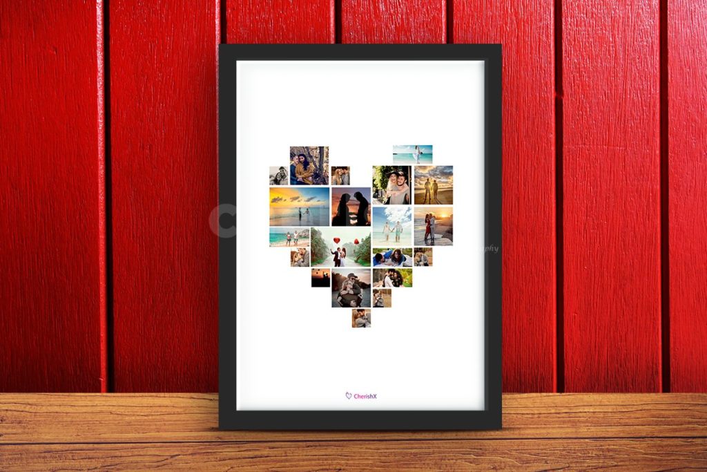 heart collage frame