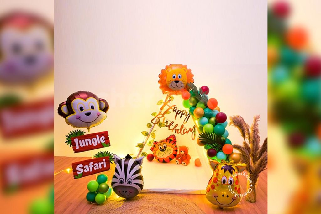 kids theme birthday decoration- Jungle theme Canopy