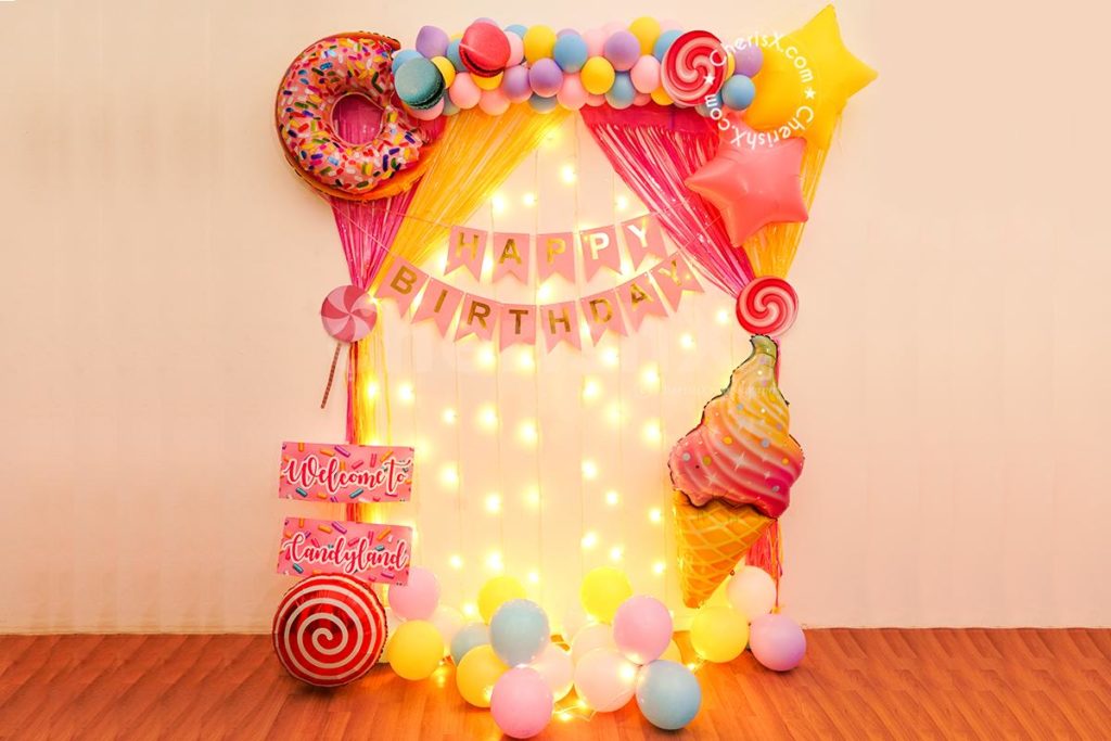 kids theme birthday decoration- candy theme