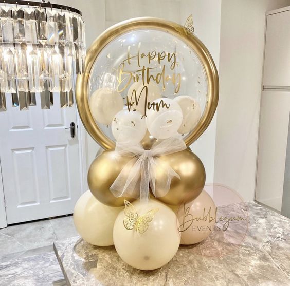 Luxury Golden Balloon Bouquet