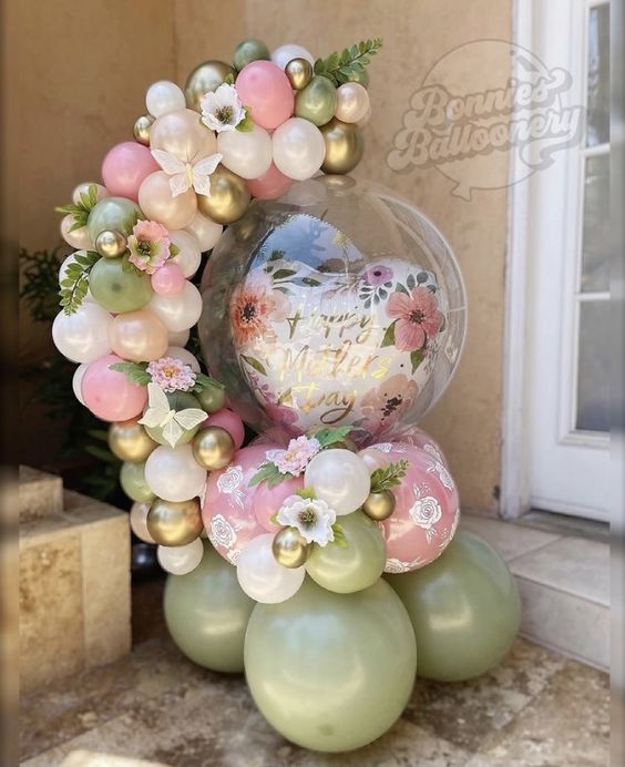 Pastel Theme Arc Balloon Bouquet