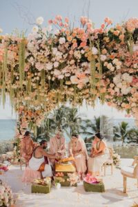 floral wedding mandap decor