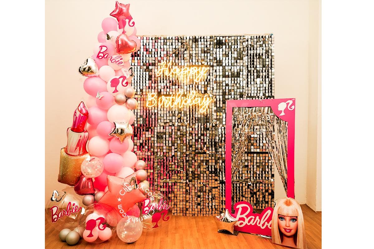 Barbie theme birthday decoration