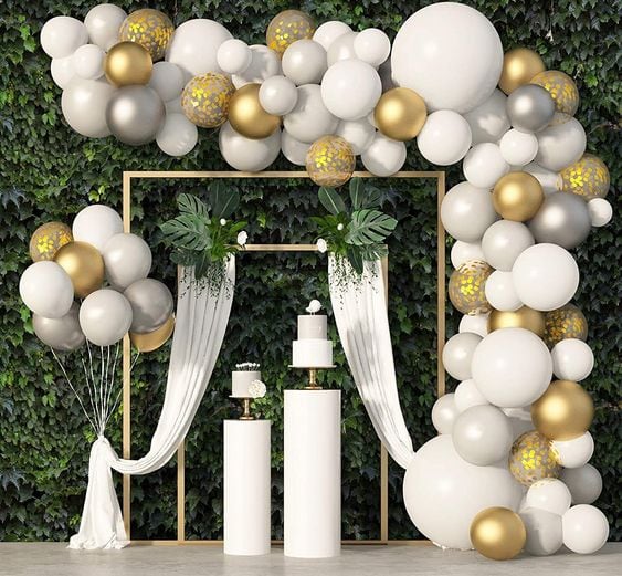 Silver and Golden Balloon special decoration