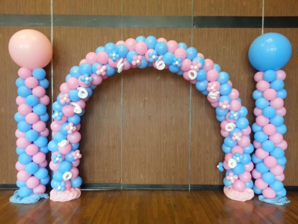 Pastel Pink and Blue Balloon special decoration