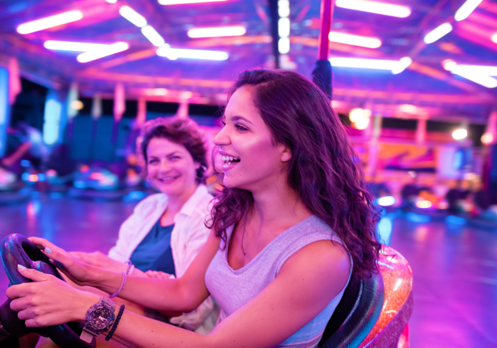 fun in amusement park