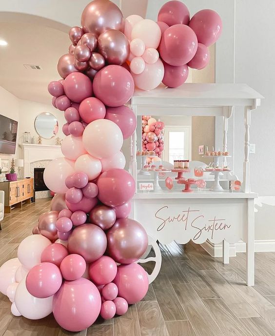 Pastel Color balloon Arch Decoration