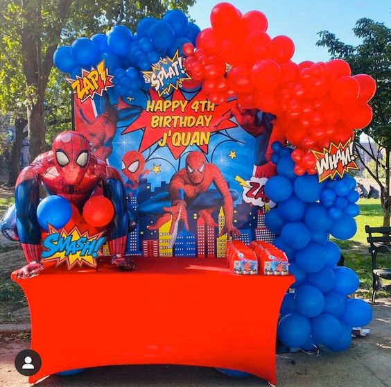 Coolest Spiderman Theme Party DecorationInspiration you can find