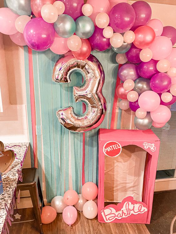 Barbie theme birthday decoration