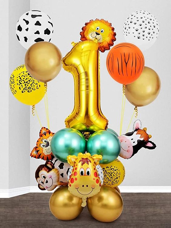 Jungle theme birthday decoration