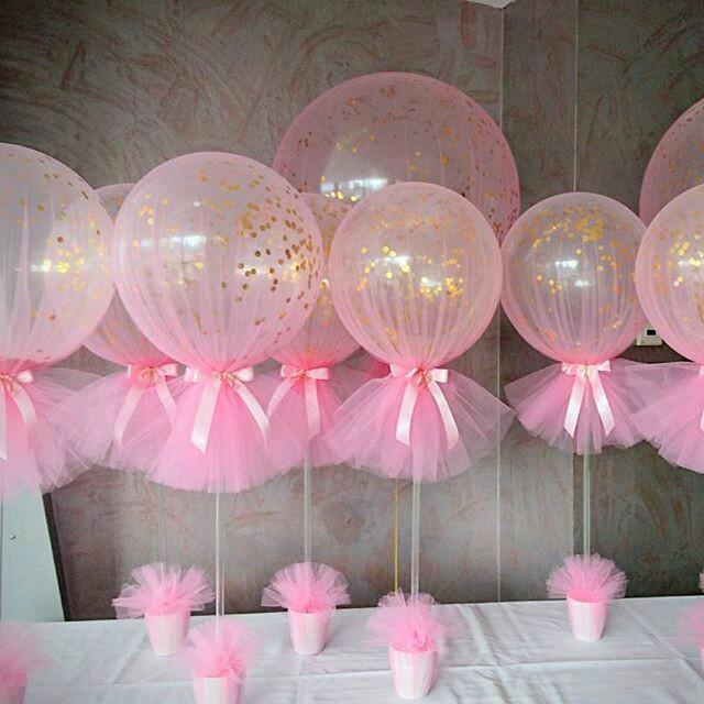 Tulle birthday decoration