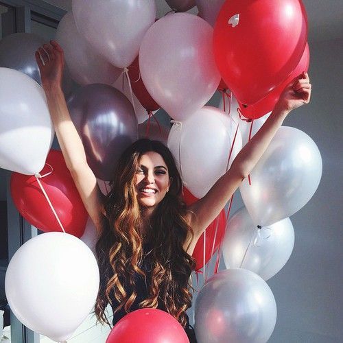 Pose for your birthday with balloons (niharikajain) | Cute photo poses,  Girl photo poses, Girl photography poses