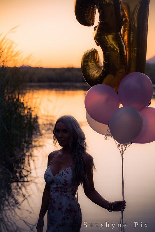 sunset photoshoot birthday