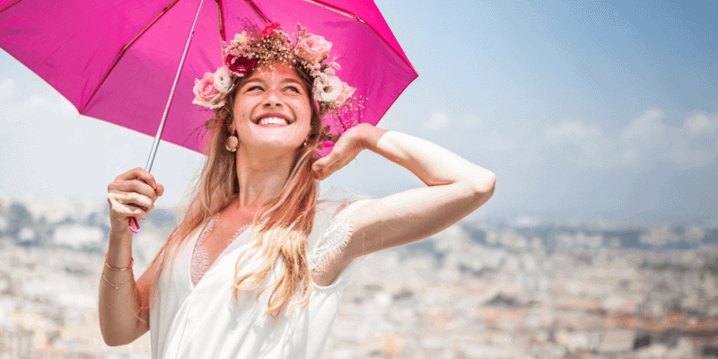 girl in flower crown