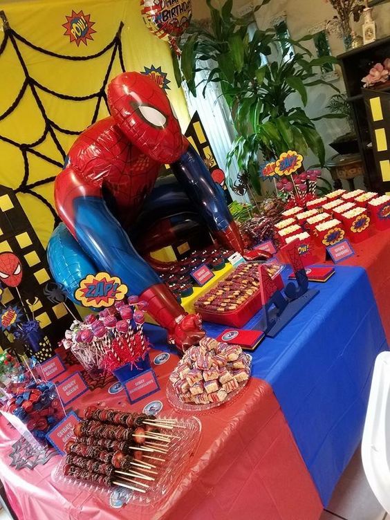 spiderman theme decoration for your kid birthday party