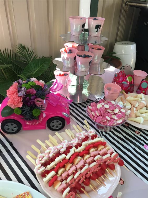 Barbie theme birthday decoration