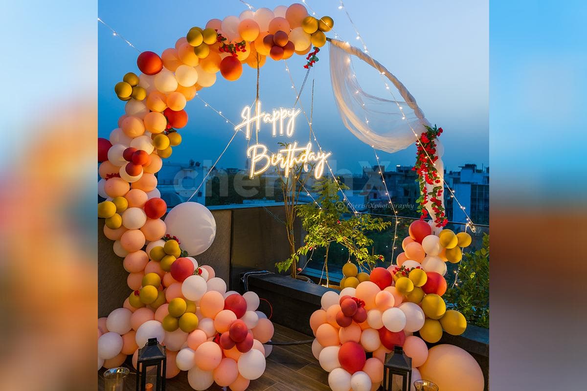 sparkling rooftop decoration