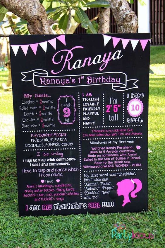 Barbie theme birthday decoration