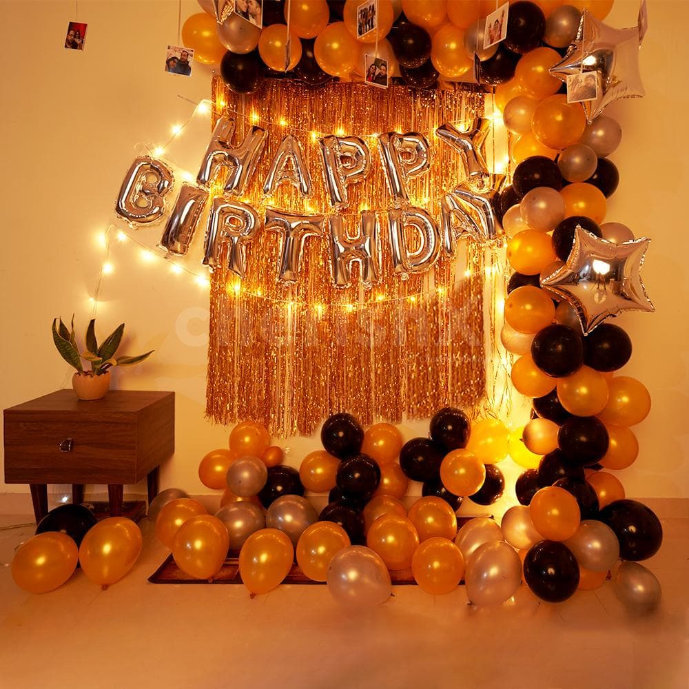 rosegold birthday decor