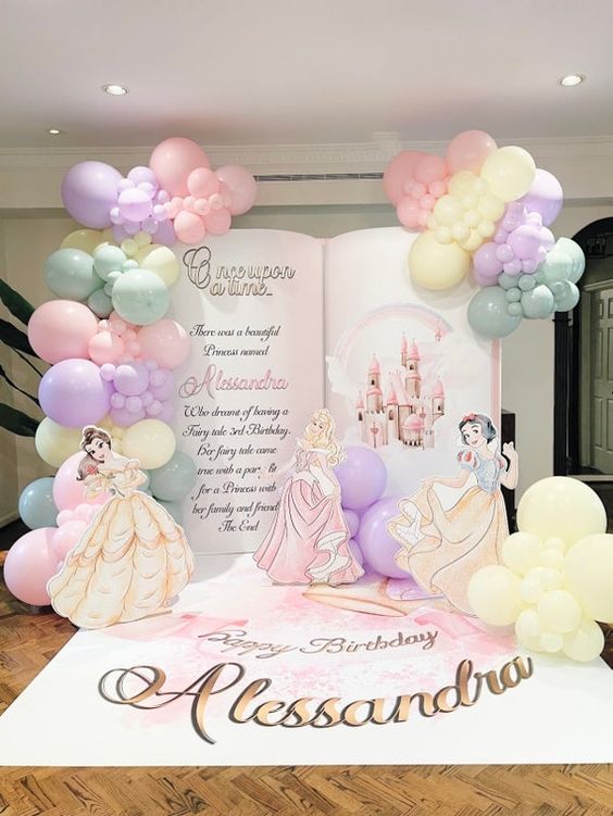 Princess theme birthday party