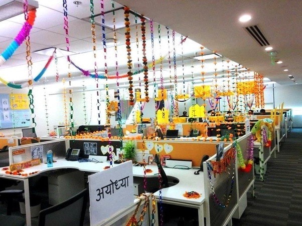 Diwali office decoration