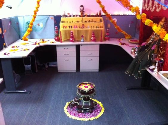 Diwali decoration in office