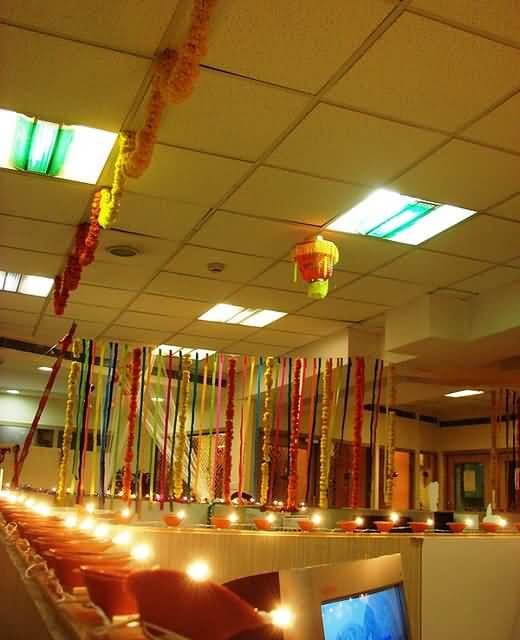 Diwali decoration in office