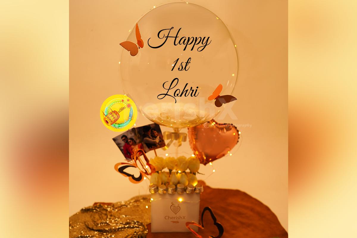 Feather Lohri Special Bucket for gift