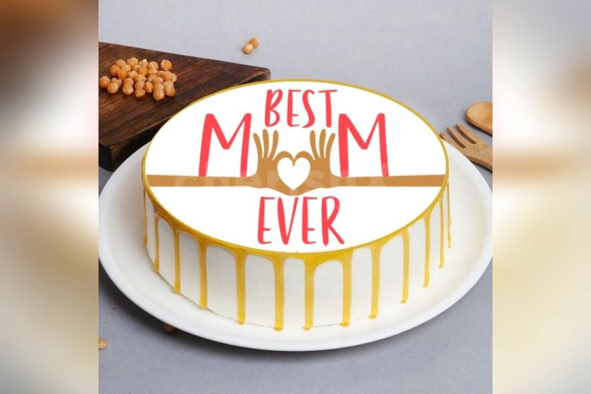  "Best Mom Ever" Photo Cake