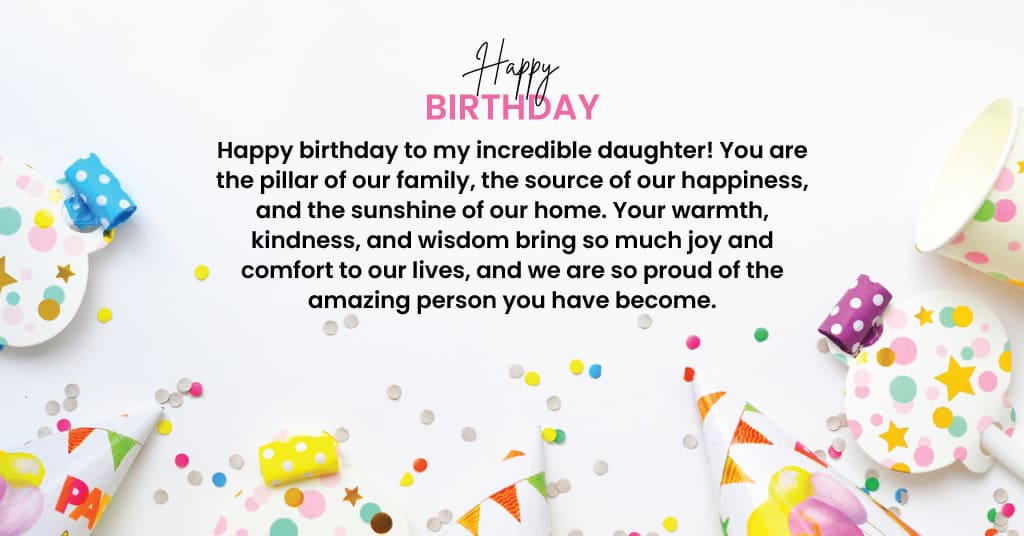 Happy birthday quotes for daughter