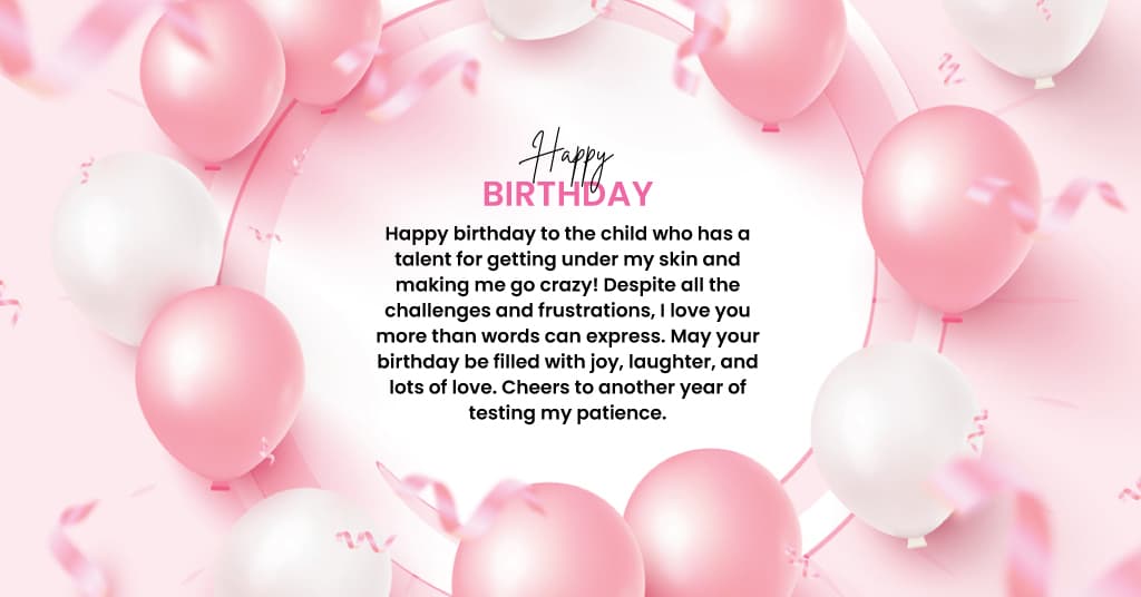 funny birthday wish for daughter 