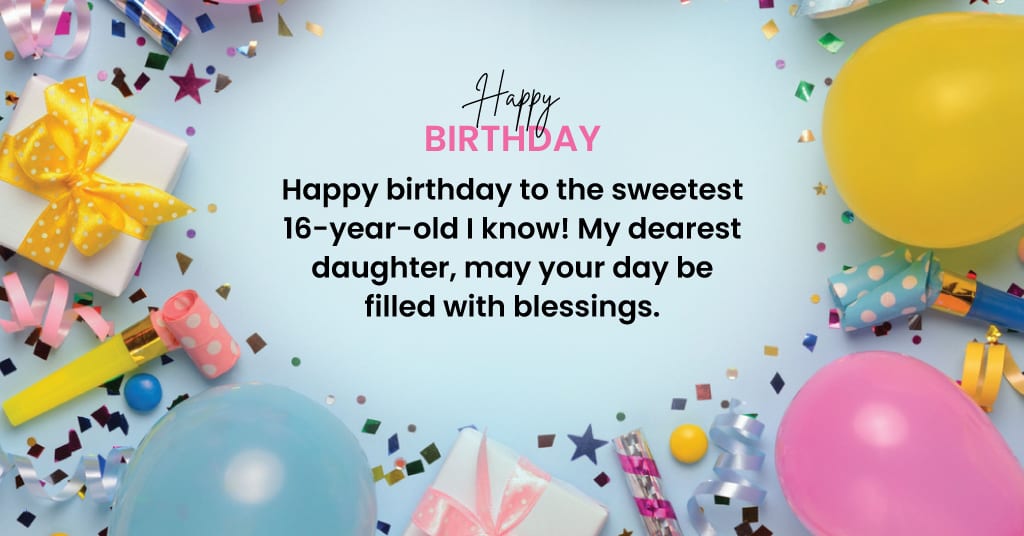 sweet 16 birthday wishes