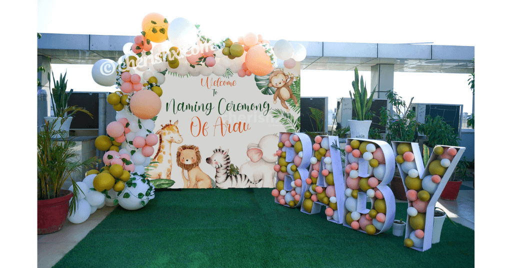 naming ceremony stage decoration