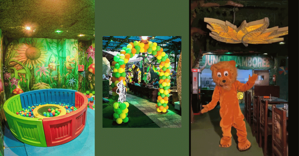 kids birthday party at Jungle Jamboree 