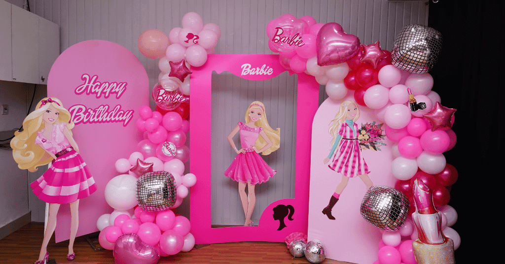 Barbie birthday theme party decorations in 2023 