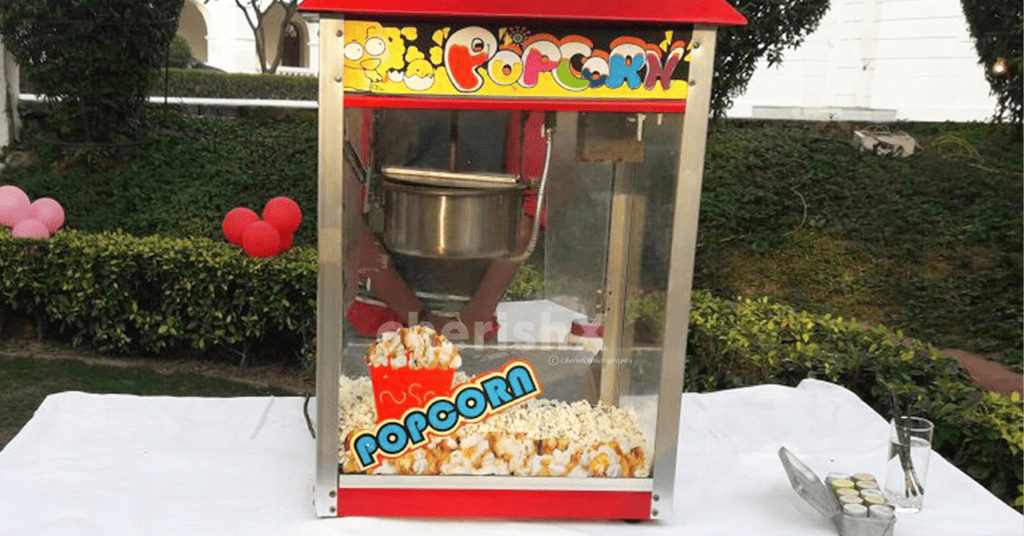 popcorn bar for kids birthday party 