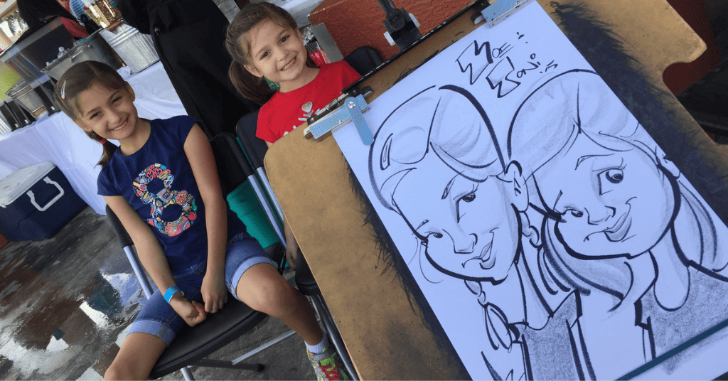 A skilled caricature artists for kid's birthday party 