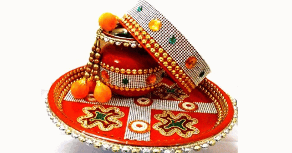  Puja Thali With Kalash For Navratri 