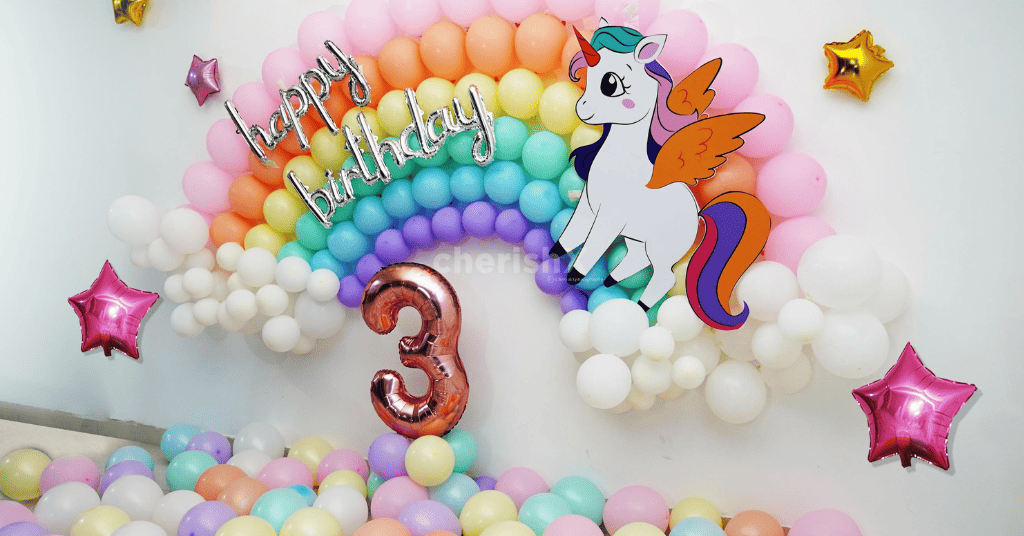 Unicorn Theme Decoration Ideas for 2nd Birthday Party at Home