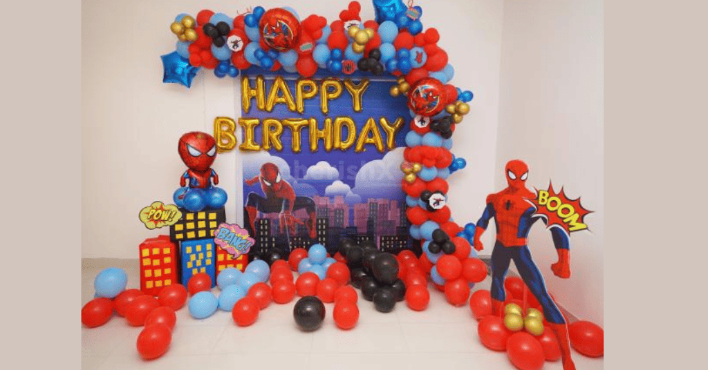  Spider-Man Theme Birthday Decoration