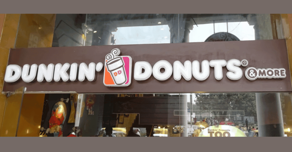 Dunkin Donuts, Connaught Place outer board  