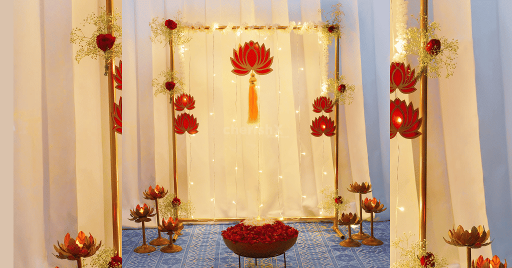 Festive Magic DIY Rectangular Stand With Lotus Decor Kit