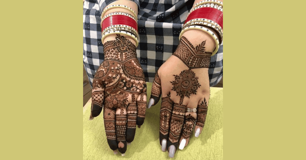 simple and easy mehndi designs for karwa chauth
