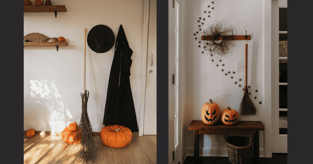 broomstick DIY Halloween Decorations For Room