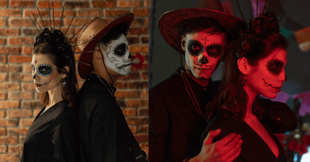 Skeleton Halloween Party Outfit for couples 